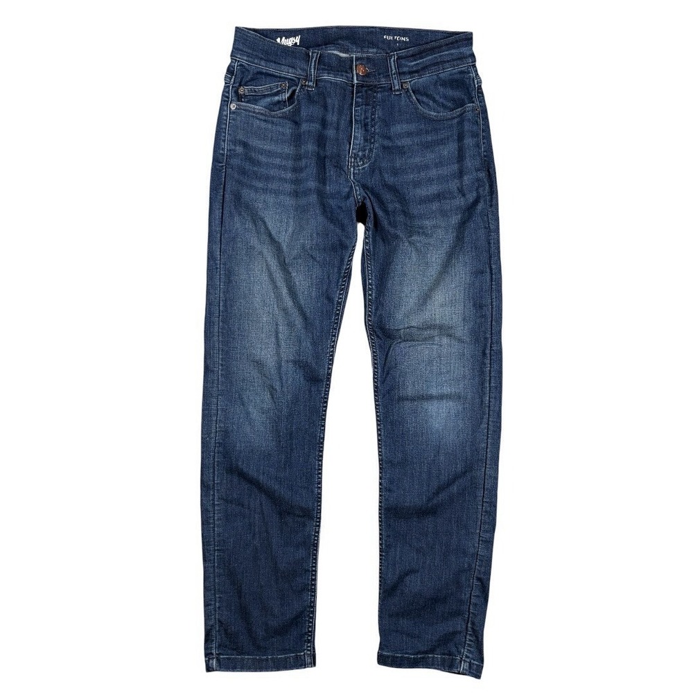 Mugsy Jeans Fultons Dark Wash Straight Leg Stretch Denim FLX3NFU-32x29 Mens
